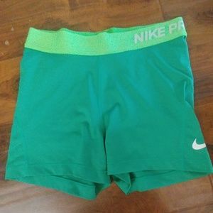 Nike pro spandex shorts